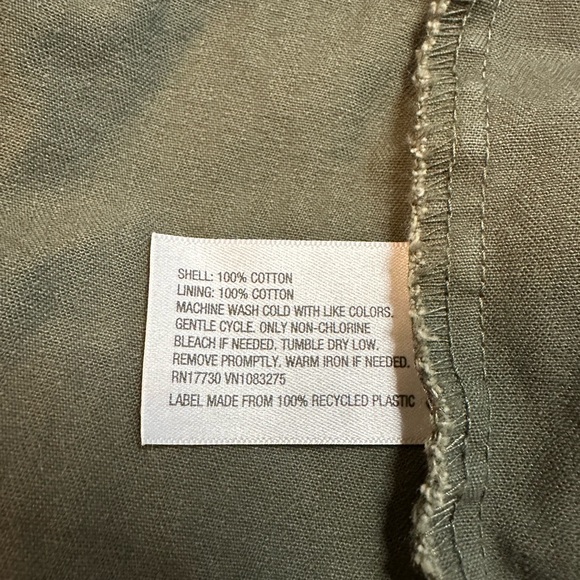 a new day Army Green Zip Up Vest M - Picture 4 of 5